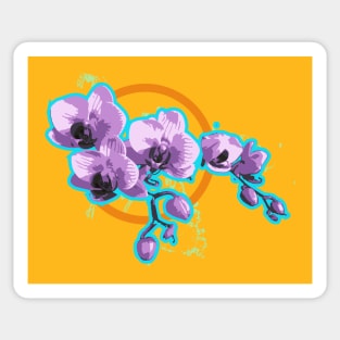 Orchid - Flower explosion Sticker